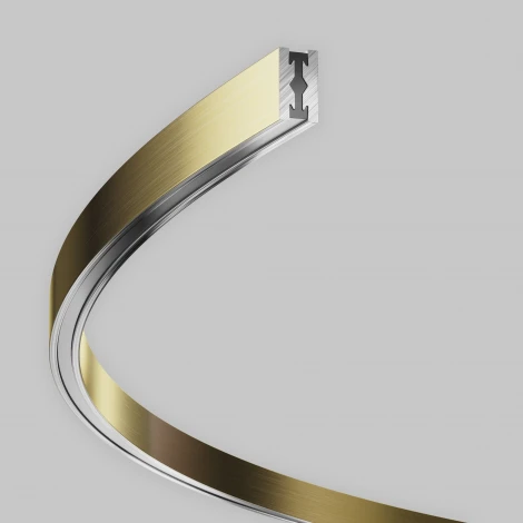 Шинопровод круглый из полукругов 1800мм Flarity латунь Maytoni Busbar trunkings Flarity TRX154-2SR-D1800-BS