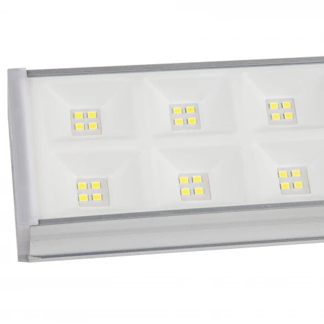 Светильник линейный линейный светодиодный накладной соединяемый, 6500K Uniel ULO-FL120C-100W/6500K/K SILVER LINKABLE