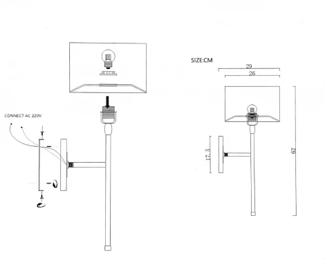 Бра Heathfield &Amp; Co Wall Light Casablanca ImperiumLoft 44.451-0 (123237-22) (220V, круглые)
