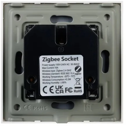 Розетка электрическая с Zigbee управлением SCT-OMALI-EUZB1-PL-GD (240V, 16A, Zigbee) (Arlight) 050218