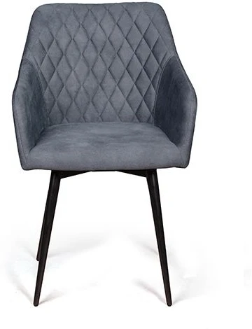 Стул Top Concept Robert поворотный 360 градусов, замша apache темно серый