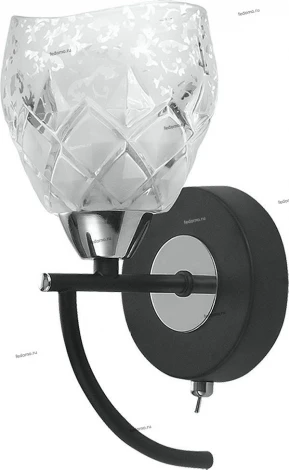 Бра IDLamp Rosalba 381/1A-Blackchrome