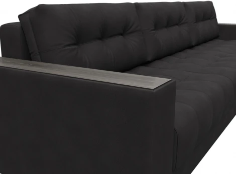 Диван угловой с декором Лига-049 НПБ Лонг Лига Диванов (Замша) арт.128512