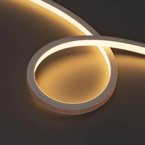 Светодиодная лента герметичная MonLIGHT-TOP-X320-13x12mm 24V Warm3000 (5 W/m, IP67, sauna, 5m, wire x1) (Arlight, Вывод вниз, 3 года) 051125