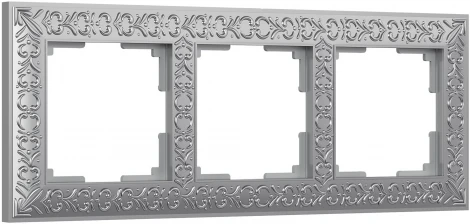 Рамка на 3 поста (матовый хром) Werkel WL07-Frame-03 (a046427)