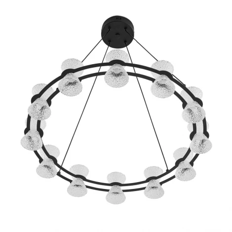 Люстра подвесная Lumion Vinora 8341/42L черный/прозрачный металл/акрил LED 42W 3000K 220V