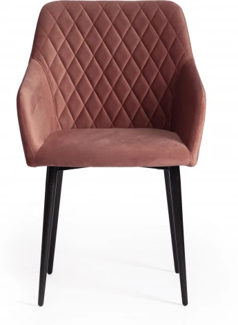 Кресло BREMO (mod. 708) / 1 шт. в упаковке (Ткань,Металл /Коралловый,Черный)