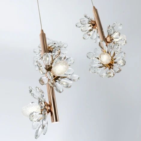 Подвесной светильник хрустальный Modelux MODELUX ML.1855.9 GD