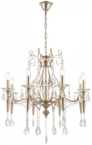 Подвесная люстра Arte Milano AM347710 347710/8 CG (220V, подвески, на цепи, подсвечник, свеча)