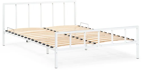 Двуспальная кровать Woodville Гримсей 160х200 белый 552925