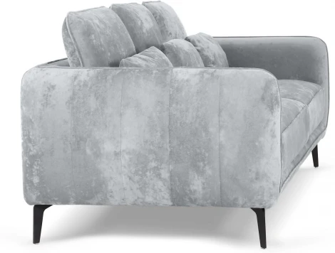Диван Amsterdam трехместный ОГОГО (арт.786598), (Ткань,Велюр/Светло-серый)