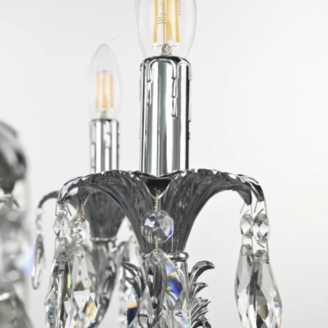 Подвесная люстра Bohemia AL7901 AL79101/10/250 B Ni (220V, подвески, на цепи, подсвечник, свеча)