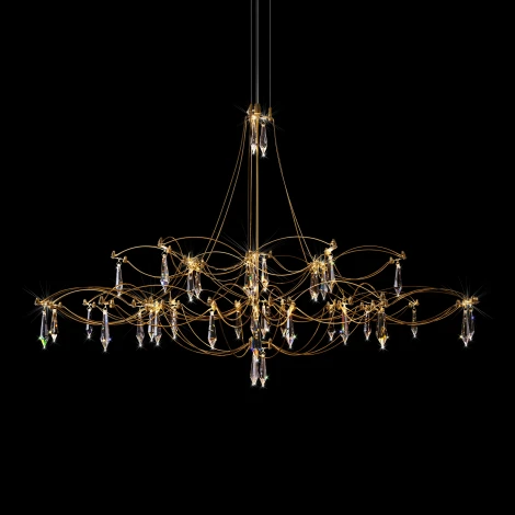 Подвесная люстра светодиодная Loft It Mira 10590/1000 Gold Asfour