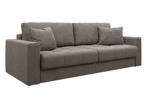Диван тканевый прямой серо-коричневый D1 Брайтон AAA41396005