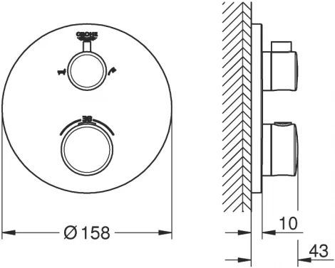Термостат Grohe Grohtherm 24077000 для ванны с душем