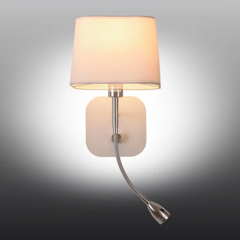 Бра на гибкой ножке для чтения Omnilux Monteluco OML-62601-02 (220V, выключатель)