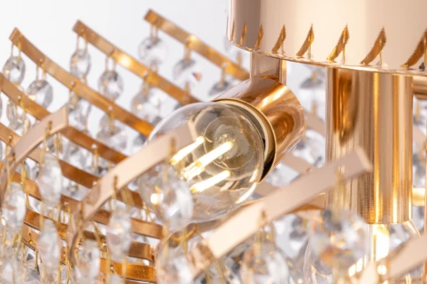 Потолочная люстра буше Maytoni Karolina DIA120-06-G (220V, хрусталь)