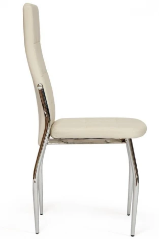 Обеденный стул Tetchair ELFO (Металл,Экокожа/Хром,Слоновая кость) 19311