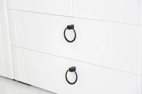 Ева Шкаф двухдверный 103.01 Mebelson (ЛДСП,МДФ,ПВХ,Пластик/Светлое дерево,Белый) арт.UL.103-M.104.01.3101