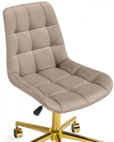 Компьютерное кресло Woodville Честер бежевый (california 102) / золото 533178