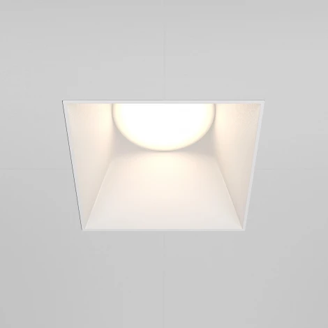 Встраиваемый светильник под гипсокартон Share GU10 1x20Вт Maytoni Technical DL051-01-GU10-SQ-W (220V)