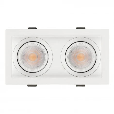 Встраиваемый светильник светодиодный MS-VORTEX-BUILT-S170x90-2x12W Day4000 (WH-WH, 40 deg, 230V) (Arlight, IP20 Металл) 057771