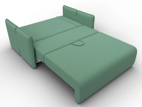 Диван прямой Лига-117 (ЛДСП,Брус,Фанера,Рогожка/Зеленый) Лига Диванов 137008