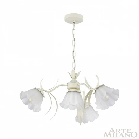 Подвесная люстра Arte Milano Napoli 316066/D680/4 IV (220V, на цепи, цветы, листья)