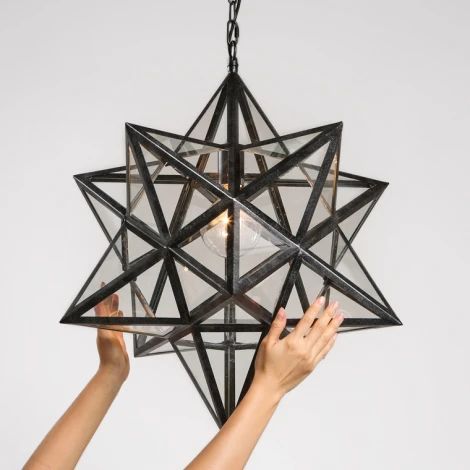 Подвесной светильник (люстра) Black Star Clear Glass 40 См ImperiumLoft 101314-26 (189643-26) (220V, на цепи)