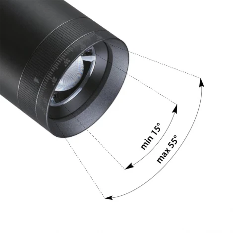 Трековый светильник трехфазный светодиодный Novotech Vector 359961 черный с переключ. цв. темпер. IP20 LED 15W 3000К\4000К\6000К 90-240V