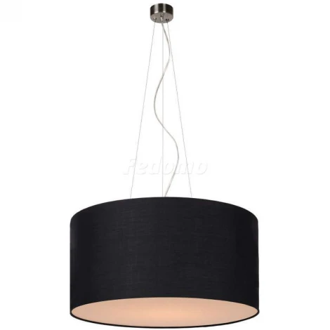 Люстра подвесная Артпром Crocus, 3 лампы, никель, черный с белым