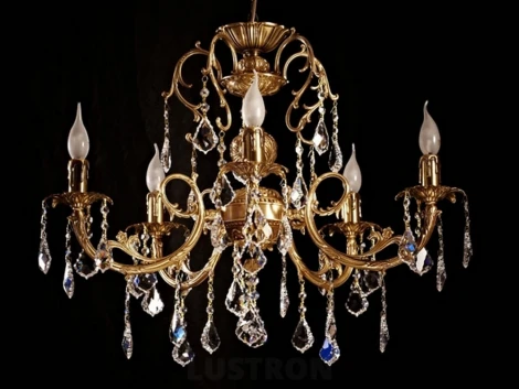 Подвесная люстра Brizzi 8888 8888/5 AB Leaf crystal