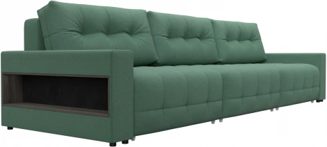 Диван прямой с полками Лига-053 НПБ Лонг Лига Диванов (Рогожка) арт.128911