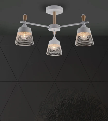 Потолочная люстра на штанге Seven Fires Olban SF3389/3C-WT-WD