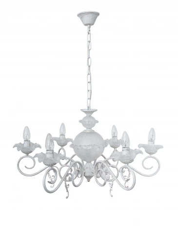 Подвесная люстра Abrasax L.8302-6CREAM/G (220V, на цепи, свеча)