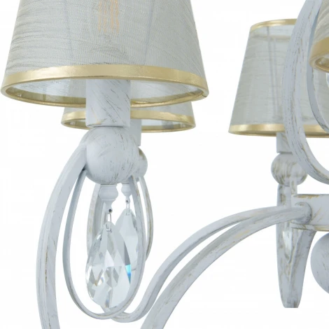 Подвесная люстра Arte Milano AM347203 347203/6 WT+G (220V, подвески, на цепи)