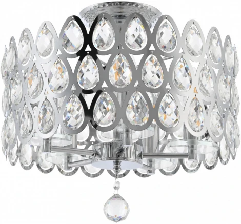 Потолочная люстра хрустальная на штанге Arte Milano Sorrento-1019 371019/5/50/390 CR (220V)