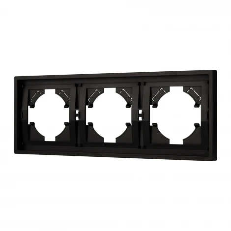 Рамка пластиковая FRM-TENDO-PL-3-BK (Arlight, Черный) 053844