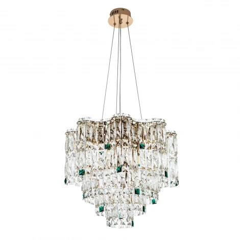 Подвесная люстра хрустальная Modelux MODELUX ML.2315.9 GD