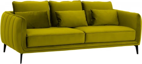 Диван Amsterdam трехместный ОГОГО (арт.583335), (Ткань/Оливковый)