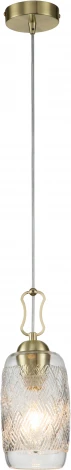 Подвесной светильник Pizzo V000289 (13007/B/1P Gold) (220V, на проводе)