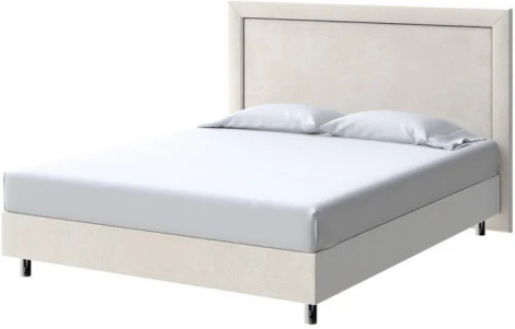 PROxSON Кровать London Boxspring Standart (Ткань: Велюр Лофти Лён) 90x200