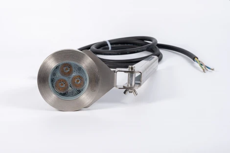 Грунтовый светодиодный светильник CG103 RAL 9007 Fiberli 11290101 (220V, круглые, IP67)