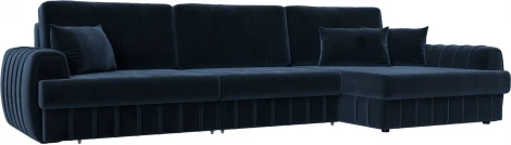 Диван угловой Лига-057 НПБ Лонг угол правый Лига Диванов (Велюр) арт.129305