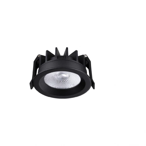 Встраиваемый светильник светодиодный Novotech Rayne 359841 черный с переключателем цв. температуры и угла рассеивания LED 10W 220V 2700К\3200К\4000К