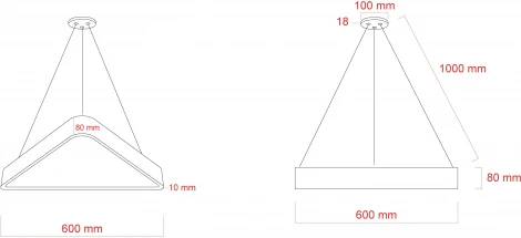 Подвесной светильник светодиодный ЭРА SPO-151-W-40K-030 d (220V, на тросе, IP40)