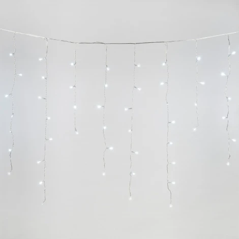 Бахрома светодиодная со статическим свечением, 6м. соединяемая, 200 светодиодов, белый свет Uniel ULD-B6007-200/STK WHITE IP44