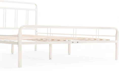 Полутораспальная кровать Woodville Рейк 140х200 белая 403026