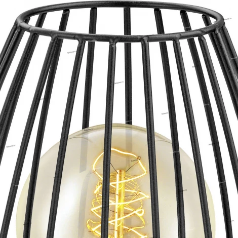 Интерьерная настольная лампа Eglo Newtown 49481 (220V, выключатель, клетка)