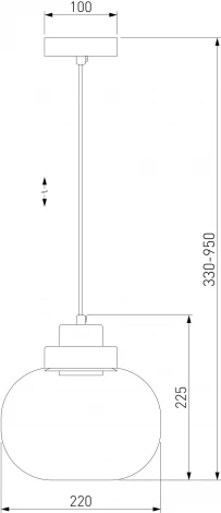 Подвесной светильник светодиодный Eurosvet Jeffry в стиле лофт 50241/1 LED дымчатый (220V, на проводе)